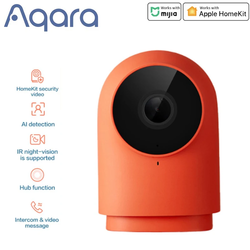

Original Aqara G2H Camera 1080P HD Night Vision Mobile For Apple HomeKit APP Monitoring G2 H Zigbee For Xiaomi Mijia Smart Home
