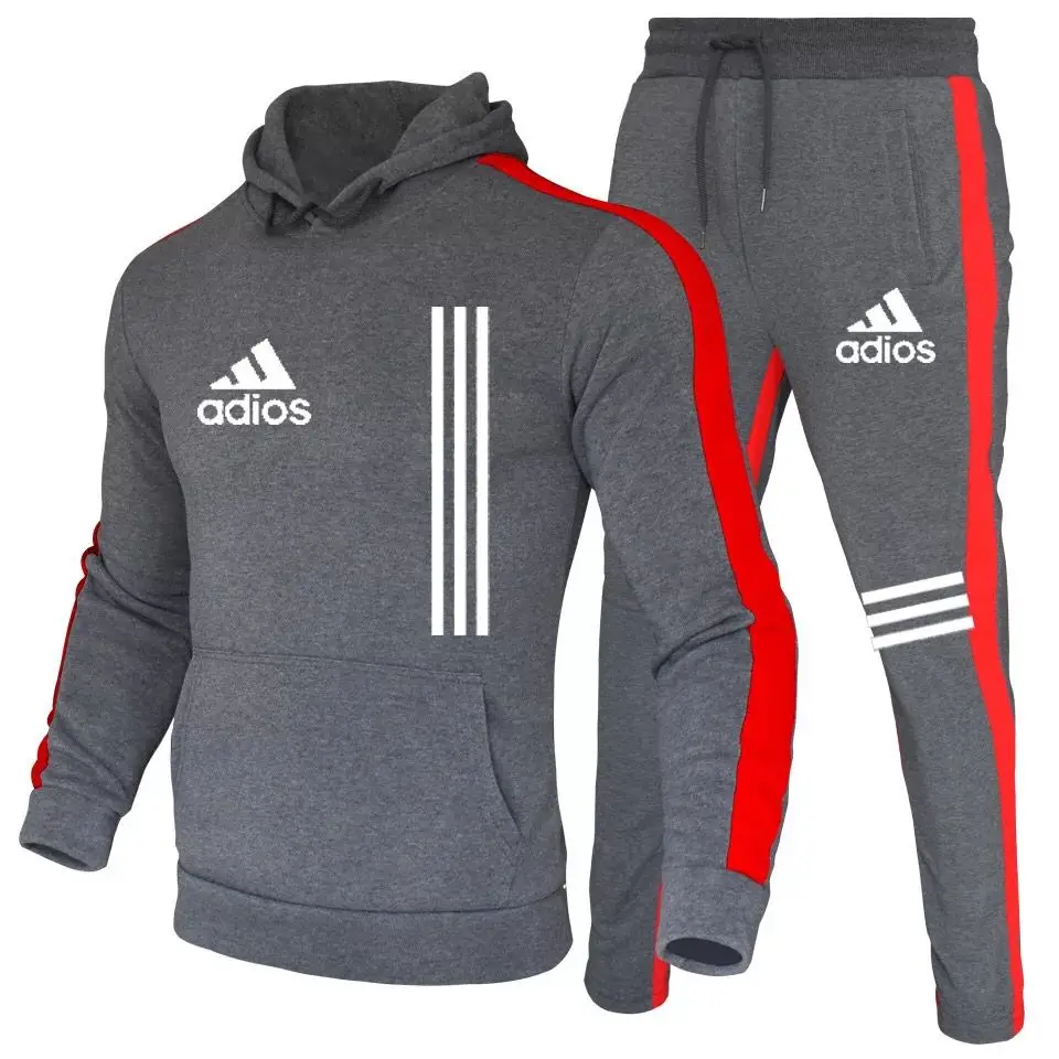 Color block men's sportswear suit 2021 autumn and winter hooded thick men's casual sportswear men's 2-piece sweatshirt + sweatpa
Color block men's sportswear suit 2021 autumn and winter hooded thick men's casual sportswear men's 2-piece sweatshirt + sweatpa