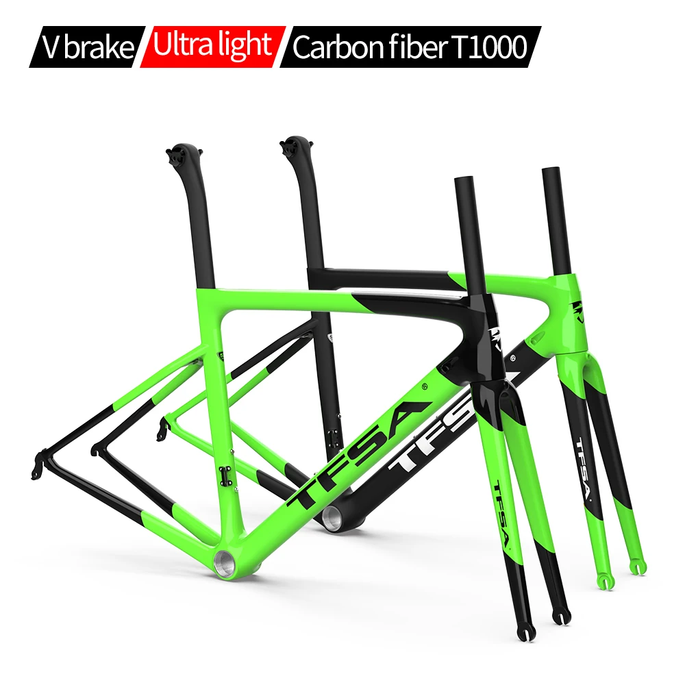 

TFSA T1000-40T рама из углеродного волокна, рама для дорожного велосипеда BB68/BB30 V, цвета рамы тормоза для велосипеда могут быть настроены