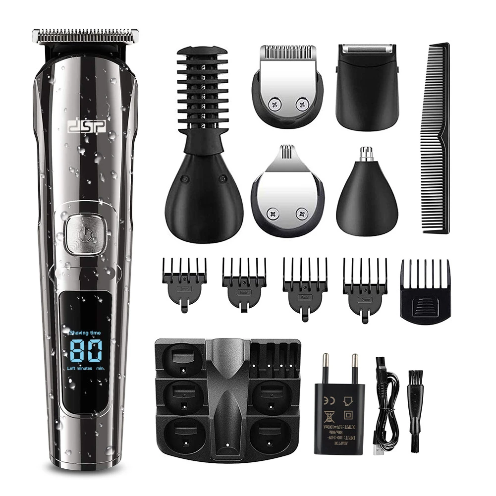 Professional Hair Clipper Barber Hair Trimmer Waterproof USB Hair Cutting Machine LCD Razor For Men Kemei Hair Trimmers
Professional Hair Clipper Barber Hair Trimmer Waterproof USB Hair Cutting Machine LCD Razor For Men Kemei Hair Trimmers