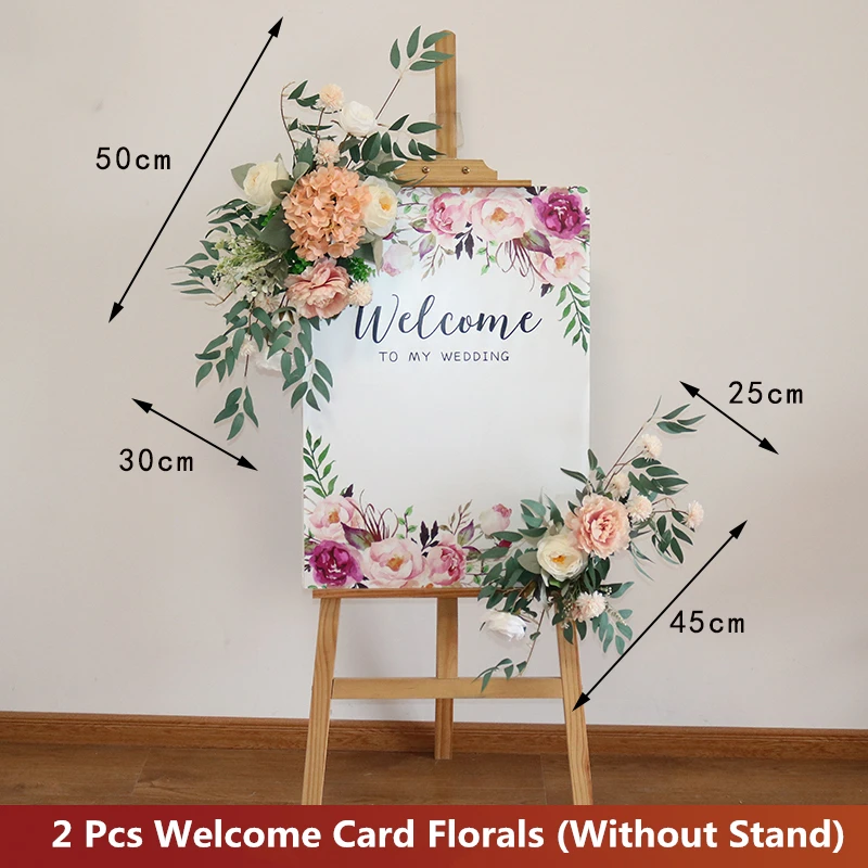New custom 50cm wedding floral props welcome card florals artificial creative sign corner floral decor garland flower bouquet
New custom 50cm wedding floral props welcome card florals artificial creative sign corner floral decor garland flower bouquet