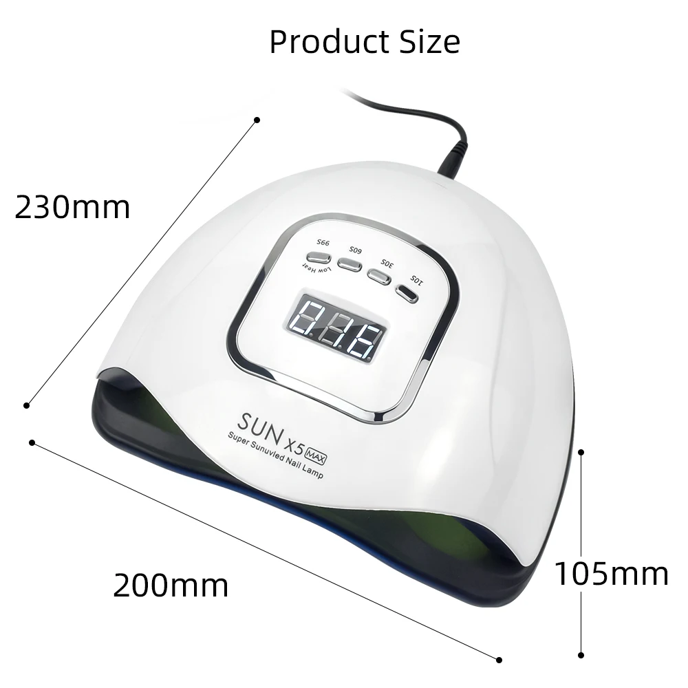 Nail Lamp 114W SUNX5 MAX UV LED Dryer For Gel Varnish Nails Gel Polishing Timing Timer 10/30/60S Lamp Nail Dryer Nail Art Tool
Nail Lamp 114W SUNX5 MAX UV LED Dryer For Gel Varnish Nails Gel Polishing Timing Timer 10/30/60S Lamp Nail Dryer Nail Art Tool