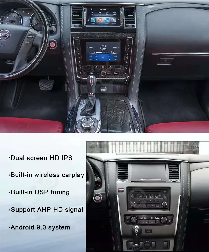 Автомобильный стереоприемник, 2 Din Android для Nissan патруль Y62 2012 2013 2014-2019, автомобильное радио, мультимедийный DVD-плеер, GPS-навигация
Автомобильный стереоприемник, 2 Din Android для Nissan патруль Y62 2012 2013 2014-2019, автомобильное радио, мультимедийный DVD-плеер, GPS-навигация