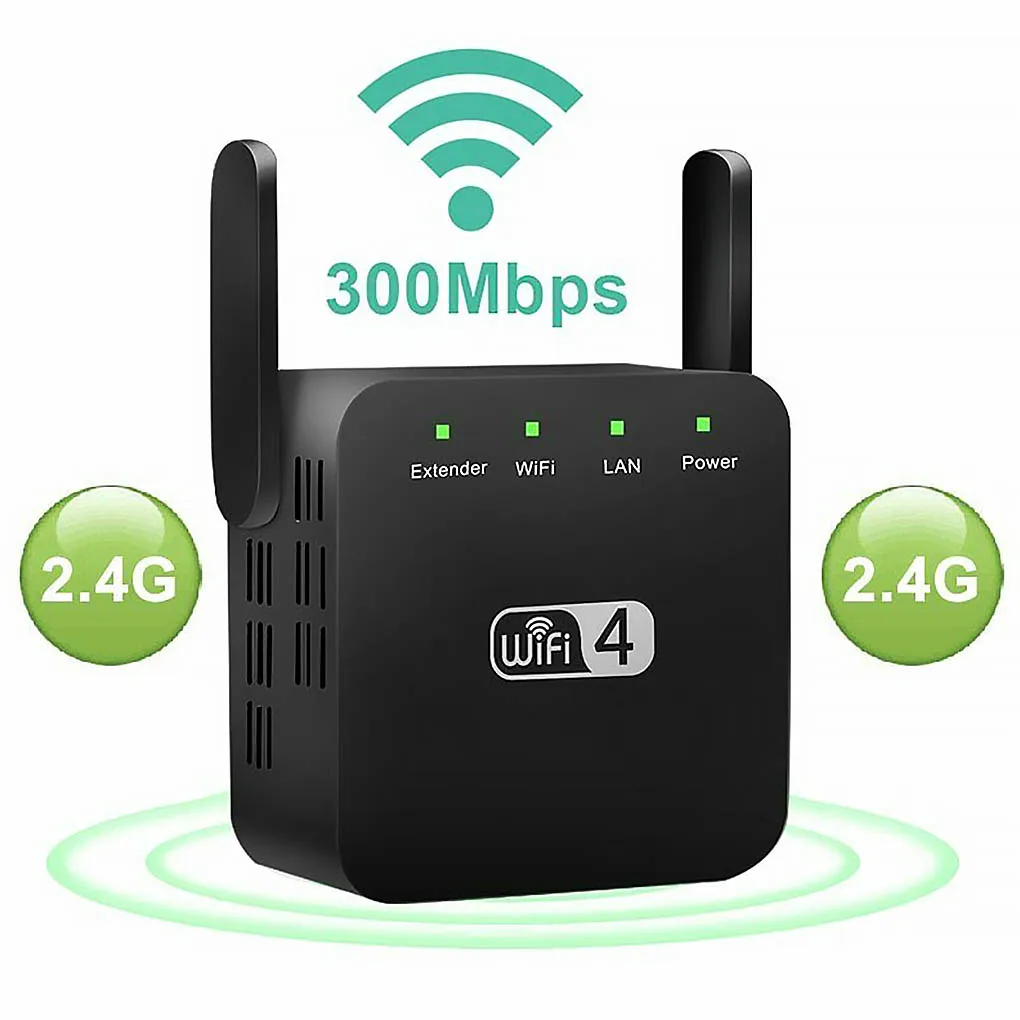 300M Wifi Repeater 2.4G Wifi Extender Signal Amplifier Dual Antenna Design Wireless Signal Booster
300M Wifi Repeater 2.4G Wifi Extender Signal Amplifier Dual Antenna Design Wireless Signal Booster