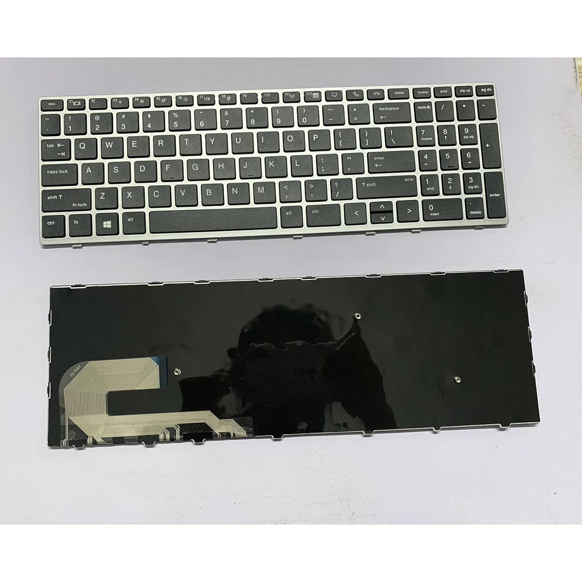 Новая английская клавиатура для ноутбука HP EliteBook 850 G5, Серебристая Рамка, без клавиатуры с подсветкой, OEM
Новая английская клавиатура для ноутбука HP EliteBook 850 G5, Серебристая Рамка, без клавиатуры с подсветкой, OEM