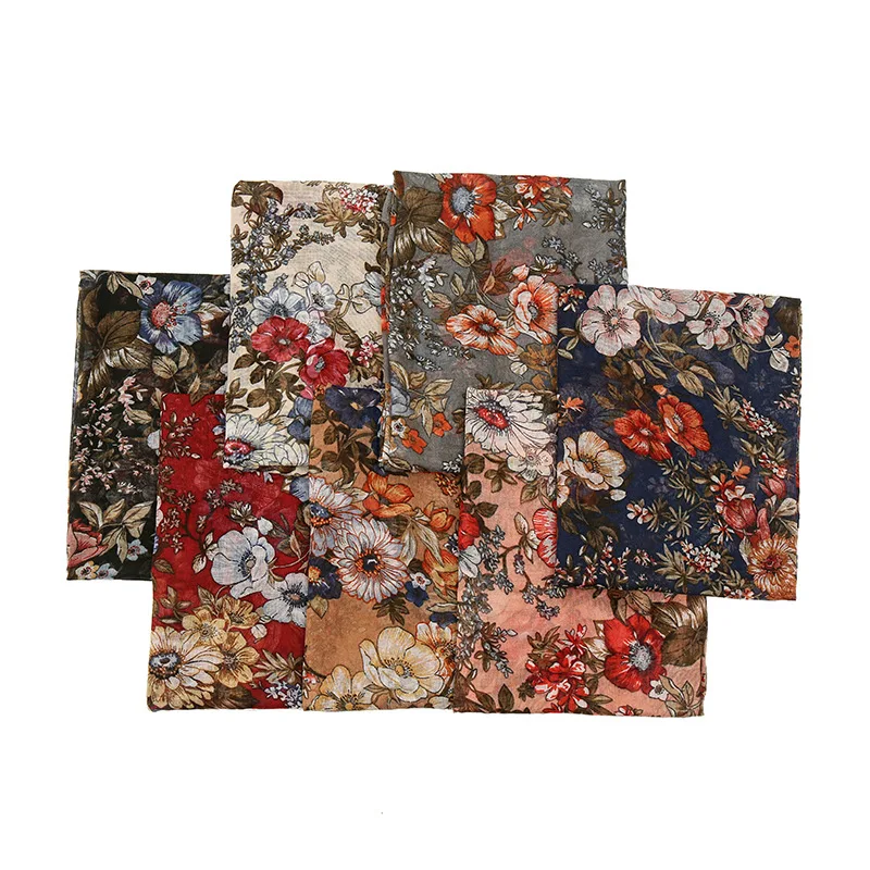 7 Colors Women Fashion Thin Viscose Scarf African Retro Rose Floral Hijab Shawls and Wraps Pashmina Foulards Echarpe Designer
7 Colors Women Fashion Thin Viscose Scarf African Retro Rose Floral Hijab Shawls and Wraps Pashmina Foulards Echarpe Designer