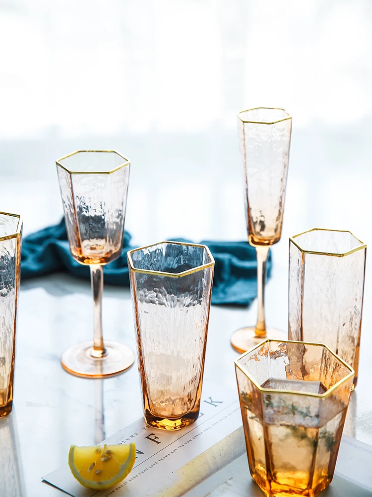 Creative hexagon Lead-free glass cup champagne red wine glass Milk juice glass cup whiskey glass goblet household drinkware cup
Creative hexagon Lead-free glass cup champagne red wine glass Milk juice glass cup whiskey glass goblet household drinkware cup