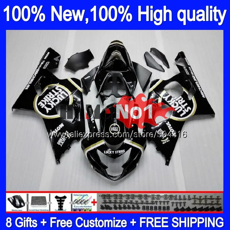 Body For SUZUKI GSXR 600 750 CC GSX R750 K4 GSX-R600 15MC.8 Lucky black GSXR-750 GSXR600 04 05 GSXR750 2004 2005 04 05 Fairing
Body For SUZUKI GSXR 600 750 CC GSX R750 K4 GSX-R600 15MC.8 Lucky black GSXR-750 GSXR600 04 05 GSXR750 2004 2005 04 05 Fairing