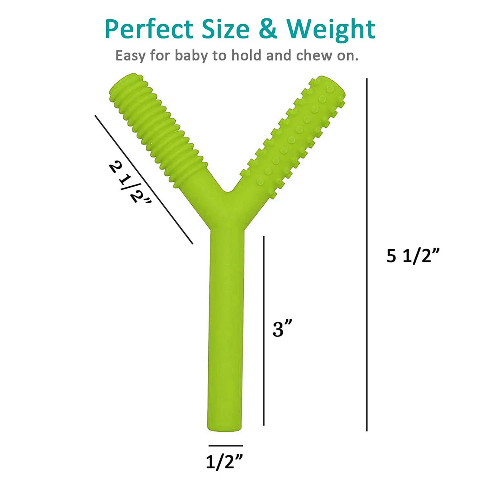 Baby Teether Y Shape Baby Teething Tube Silicone Chewing Teether Hollow Chews Tube Safety Straw Bite Toy Infant Molar Stick Baby
Baby Teether Y Shape Baby Teething Tube Silicone Chewing Teether Hollow Chews Tube Safety Straw Bite Toy Infant Molar Stick Baby