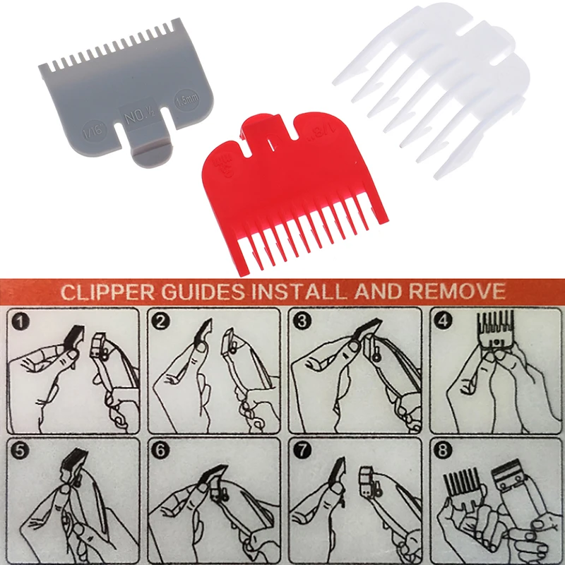 New Hair Clipper Guide Comb Beard Trimmer Comb Trimmer Head Shaver Comb Replacement Clipper Blade Cutter Hair Grooming 1/2/3Pcs
New Hair Clipper Guide Comb Beard Trimmer Comb Trimmer Head Shaver Comb Replacement Clipper Blade Cutter Hair Grooming 1/2/3Pcs