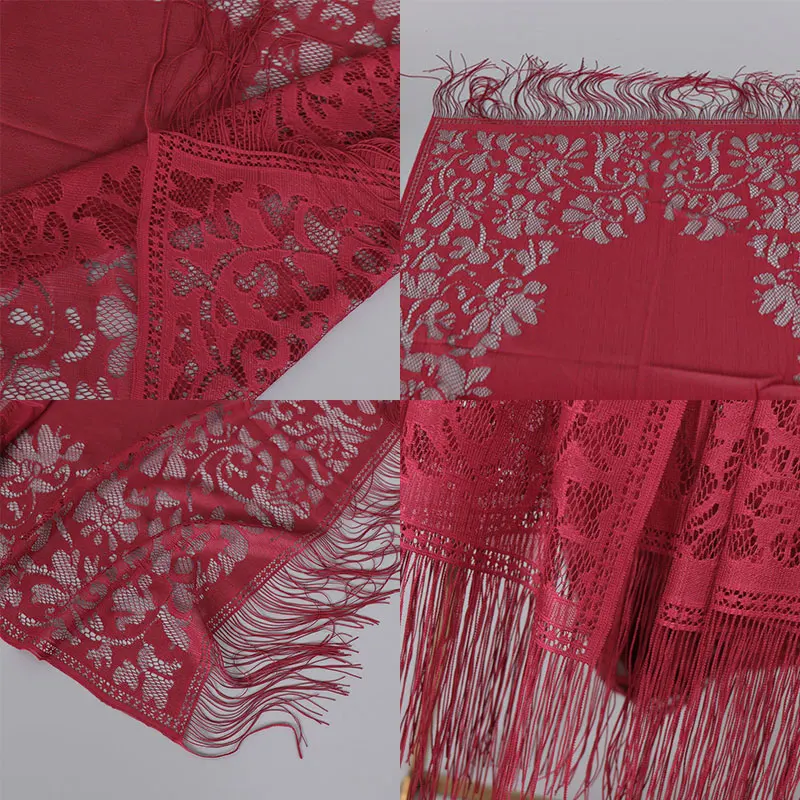 Hollow Out Flower Lace Tassel Scarves Hijab Scarf Malaysia Headscarf 170*65cm Solid Color Muslim Hijab Long Shawls Wrap
Hollow Out Flower Lace Tassel Scarves Hijab Scarf Malaysia Headscarf 170*65cm Solid Color Muslim Hijab Long Shawls Wrap