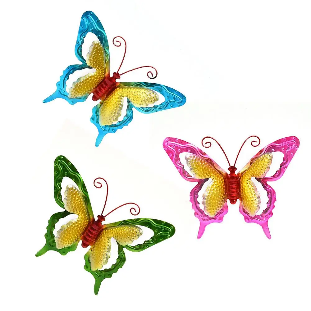 3pcs Metal Butterfly Wall Decor Hanging Ornaments Iron Art Sculpture Crafts for Garden Living Room Corridor Terrace Decorations
3pcs Metal Butterfly Wall Decor Hanging Ornaments Iron Art Sculpture Crafts for Garden Living Room Corridor Terrace Decorations