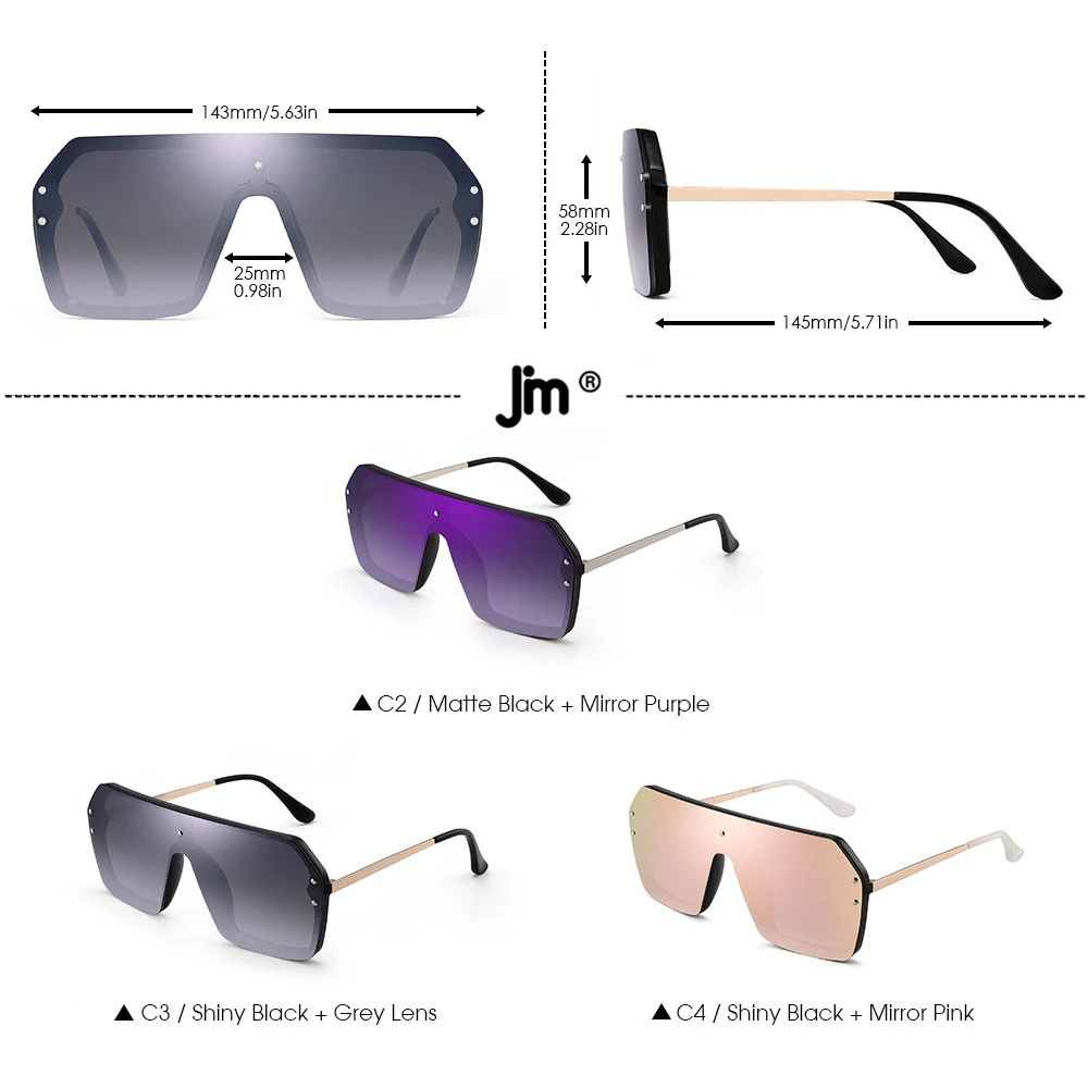 Flat Top Women Men Oversized Square Sunglasses Thicken Shield Mirror Rimless Sun Glasses for Women Men UV400
Flat Top Women Men Oversized Square Sunglasses Thicken Shield Mirror Rimless Sun Glasses for Women Men UV400