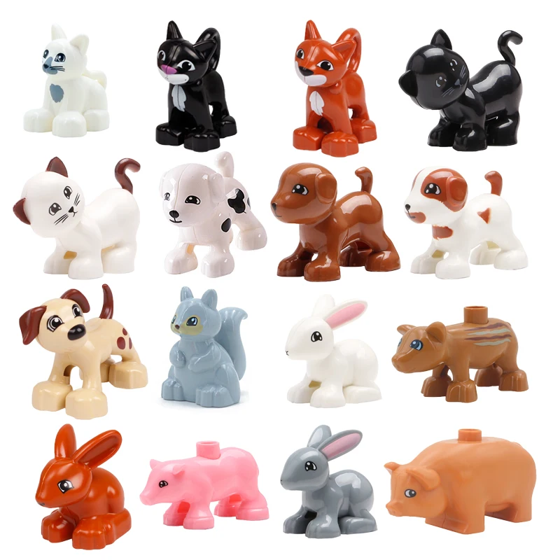 Big Size Building Blocks Cat Dog Pig Rabbit Model Accessories Compatible Bricks Animals Farm Set Assemble Education Toys for Kid
Big Size Building Blocks Cat Dog Pig Rabbit Model Accessories Compatible Bricks Animals Farm Set Assemble Education Toys for Kid
