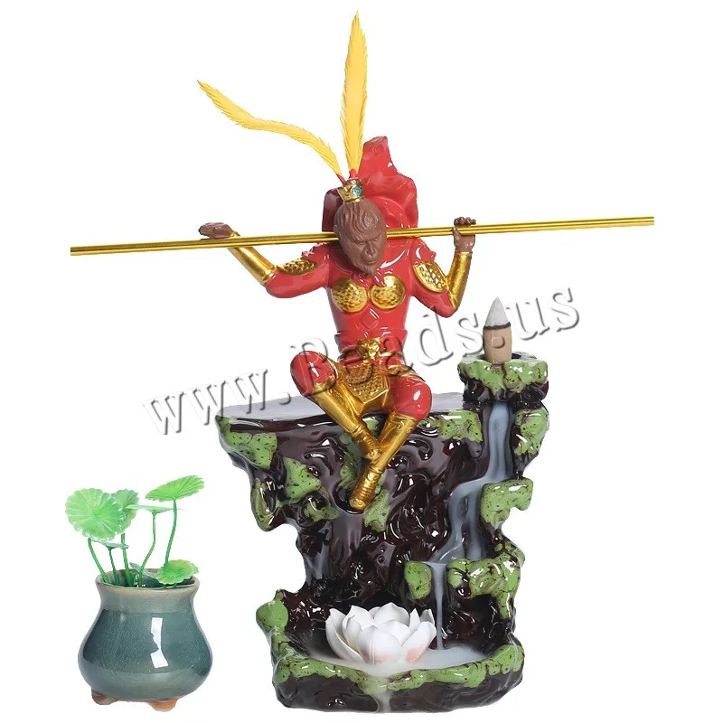 Monkey King Backflow Incense Burner Zen Road Ceramic Censer Smoke Waterfall Incense Holder Use In Home Office Teahouse
Monkey King Backflow Incense Burner Zen Road Ceramic Censer Smoke Waterfall Incense Holder Use In Home Office Teahouse