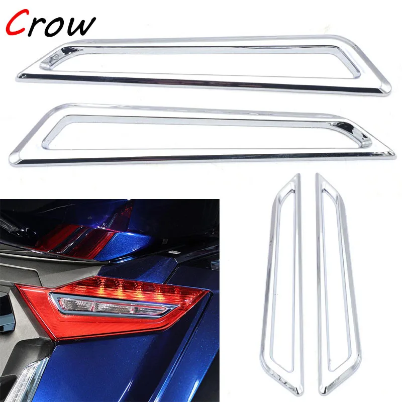 Motorcycle Chrome Decorative Cover Rearview Mirror Surrounding and Tail Light Decoration Box For Honda Goldwing GL1800 2018 2019
Motorcycle Chrome Decorative Cover Rearview Mirror Surrounding and Tail Light Decoration Box For Honda Goldwing GL1800 2018 2019