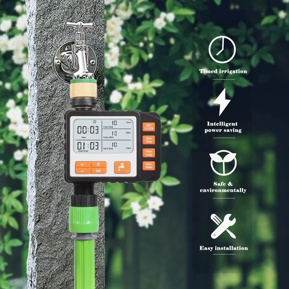 Digital Water Irrigation Timer Automatic Intelligent Garden Watering Timer, Water Hose Timers,Irrigation Controller
Digital Water Irrigation Timer Automatic Intelligent Garden Watering Timer, Water Hose Timers,Irrigation Controller