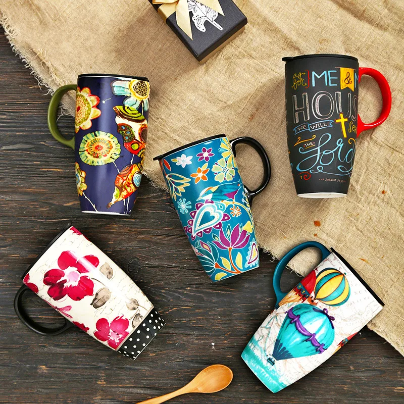 500ml Ceramic Coffee Cup, Large Capacity Household Ceramic Cup, Ceramic Cup, Creative Drinking Water Cup with Lid
500ml Ceramic Coffee Cup, Large Capacity Household Ceramic Cup, Ceramic Cup, Creative Drinking Water Cup with Lid