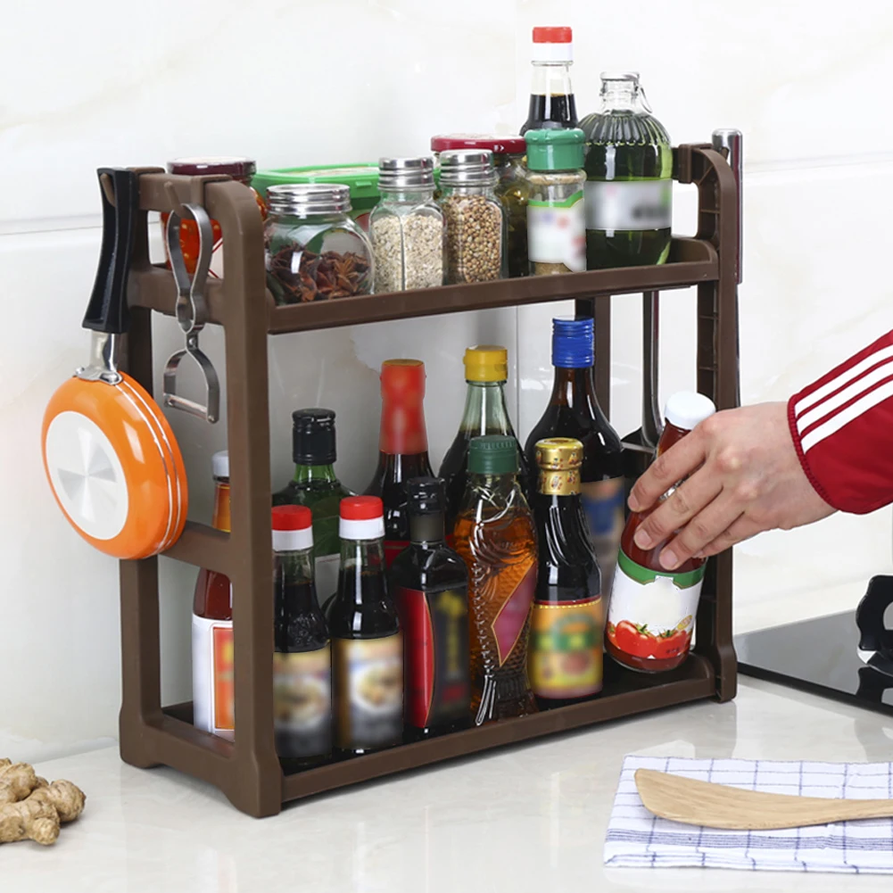 2 Layers Kitchen Organizer Shelf Holder Cabinet Spice Standing Rack Organizer Kitchen Countertop Home Storage Holders
2 Layers Kitchen Organizer Shelf Holder Cabinet Spice Standing Rack Organizer Kitchen Countertop Home Storage Holders