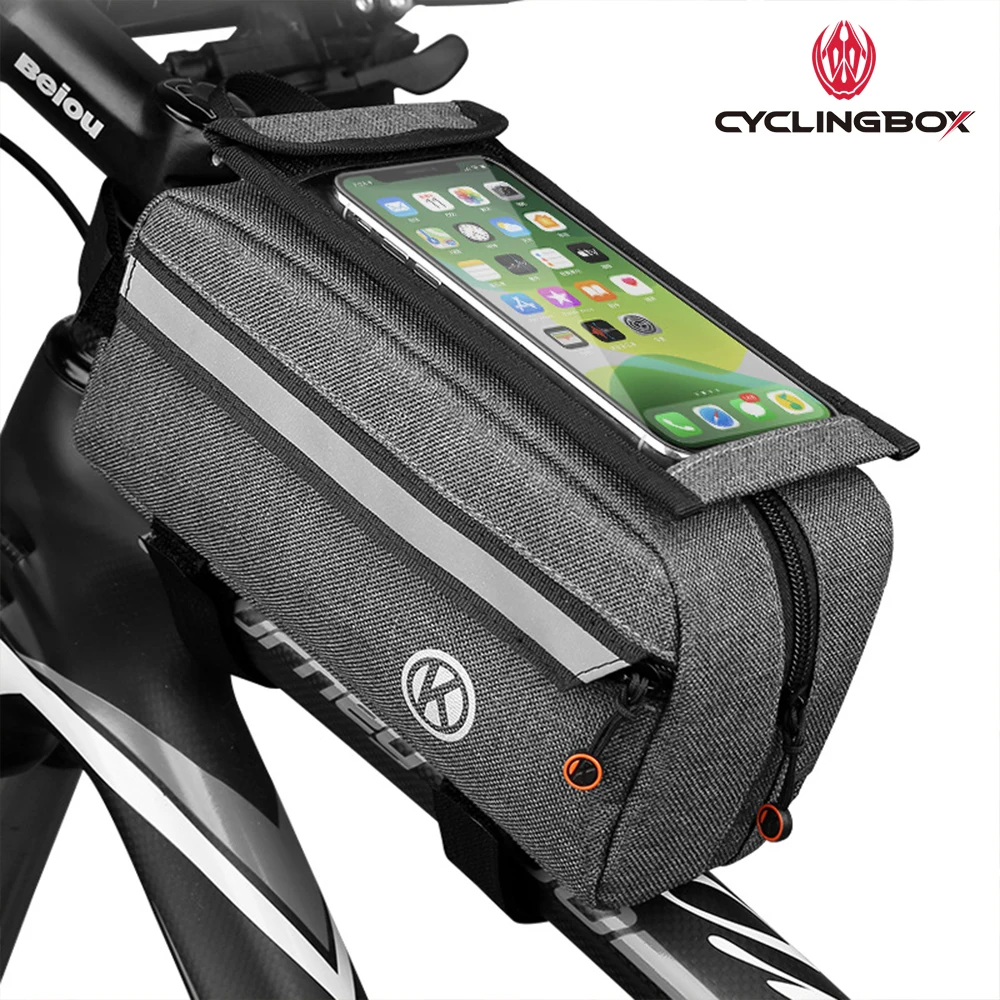 CyclingBOX Велосипедная сумка, рама, Передняя верхняя труба, велосипедная водонепроницаемая сумка для телефона Keen 6,4 из ТПУ с сенсорным экраном, ...
CyclingBOX Велосипедная сумка, рама, Передняя верхняя труба, велосипедная водонепроницаемая сумка для телефона Keen 6,4 из ТПУ с сенсорным экраном, ...