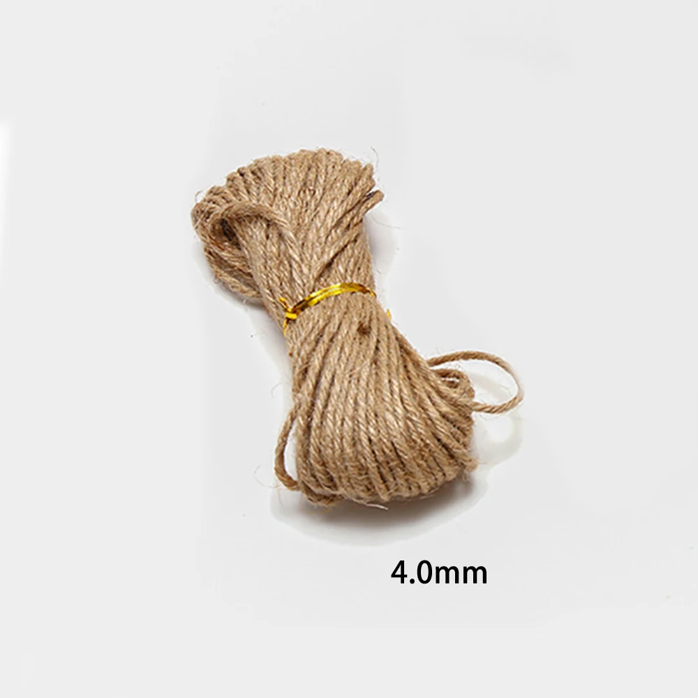 20M Natural Brown Jute Hemp Rope Hessian Twine Cord Shank Crafts String For Gift Packaging Home Textiles Flowerpot Decor 4mm
20M Natural Brown Jute Hemp Rope Hessian Twine Cord Shank Crafts String For Gift Packaging Home Textiles Flowerpot Decor 4mm