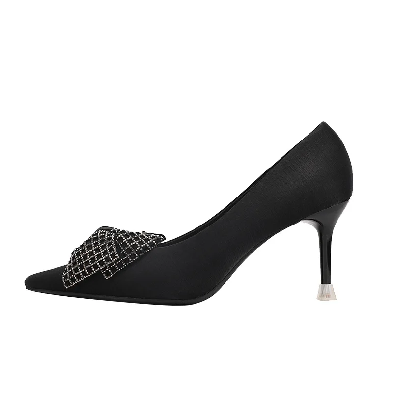 2021 New Fashion Sequins Bow with Satin Pointed Toe High Heels Shoes for Wedding Women
2021 New Fashion Sequins Bow with Satin Pointed Toe High Heels Shoes for Wedding Women