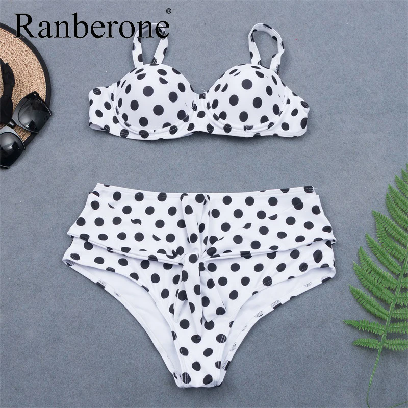 Ranberone Polka Dot Sexy Swimwear Women 2020 Backless Push Up Bathing Suits Bodysuits High Elasticity Beach Wear Push Up Bikini
Ranberone Polka Dot Sexy Swimwear Women 2020 Backless Push Up Bathing Suits Bodysuits High Elasticity Beach Wear Push Up Bikini