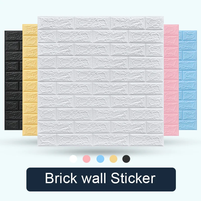 1 Pcs DIY 3D Wall Stickers Imitation Brick Bedroom Decoration Waterproof Self Adhesive Wallpaper For Living Room Kitchen
1 Pcs DIY 3D Wall Stickers Imitation Brick Bedroom Decoration Waterproof Self Adhesive Wallpaper For Living Room Kitchen