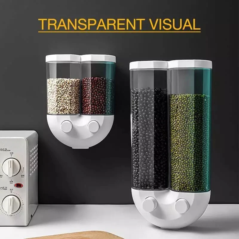 Push-type Wall-mounted Cereals Storage Tank Kitchen Waterproof Sealed Tank Grains Dispenser Tank KIMA88
Push-type Wall-mounted Cereals Storage Tank Kitchen Waterproof Sealed Tank Grains Dispenser Tank KIMA88