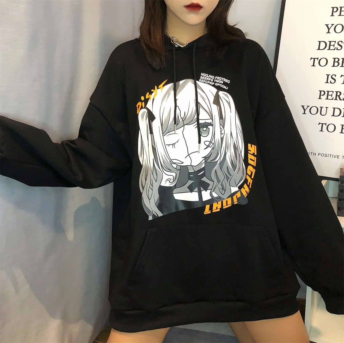 Two-Dimensional Cartoon Anime Sweater Tide Brand Sweater Unisex Spring And Autumn Large Casual Pullover Women Street Wear Hoodie
Two-Dimensional Cartoon Anime Sweater Tide Brand Sweater Unisex Spring And Autumn Large Casual Pullover Women Street Wear Hoodie