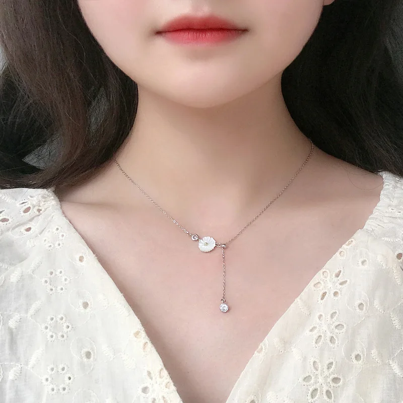 Trendy Little Daisy Pendant Necklaces 925 Sterling Silver Women Jewelry Link Chain Fashion Holiday Gift
Trendy Little Daisy Pendant Necklaces 925 Sterling Silver Women Jewelry Link Chain Fashion Holiday Gift