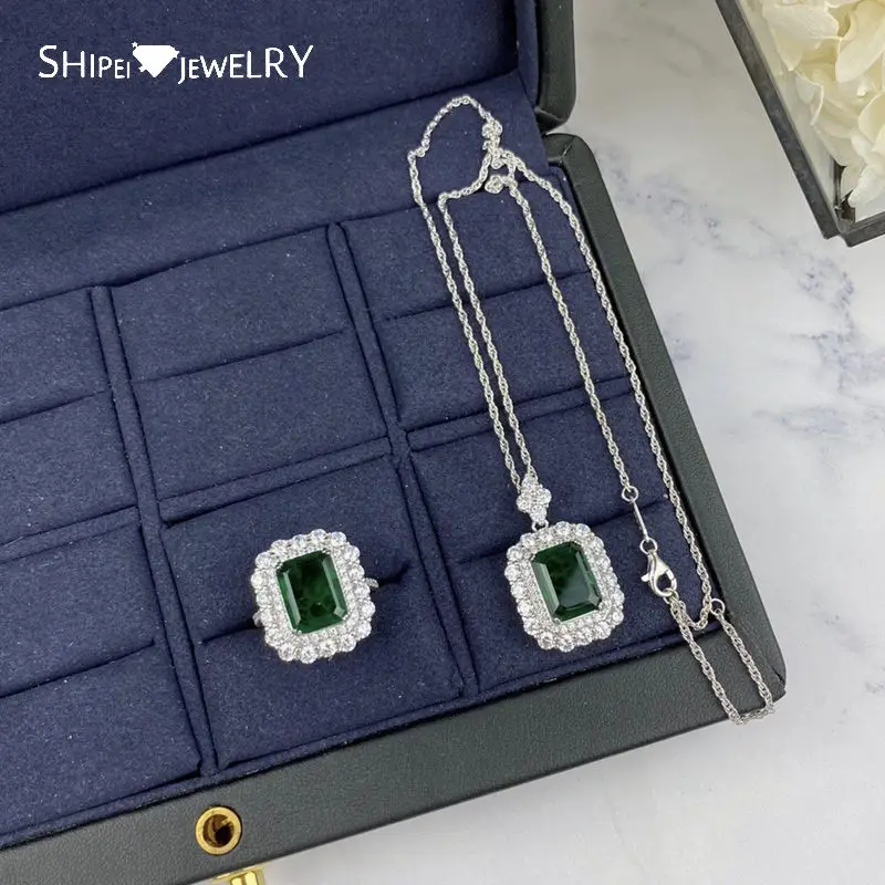 Серебро 925 пробы Shipei с изумрудной лучистой огранкой, Муассанит, драгоценный камень, свадебные ювелирные изделия, обручальное ожерелье с под...
Серебро 925 пробы Shipei с изумрудной лучистой огранкой, Муассанит, драгоценный камень, свадебные ювелирные изделия, обручальное ожерелье с под...