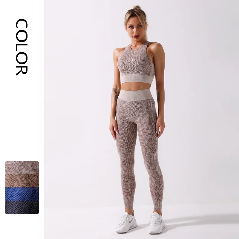 Snake Seamless Yoga Set Gym Fitness Clothing Women Yoga Suit Sportswear Workout Leggings Top Sport Clothes Training Tights
Snake Seamless Yoga Set Gym Fitness Clothing Women Yoga Suit Sportswear Workout Leggings Top Sport Clothes Training Tights