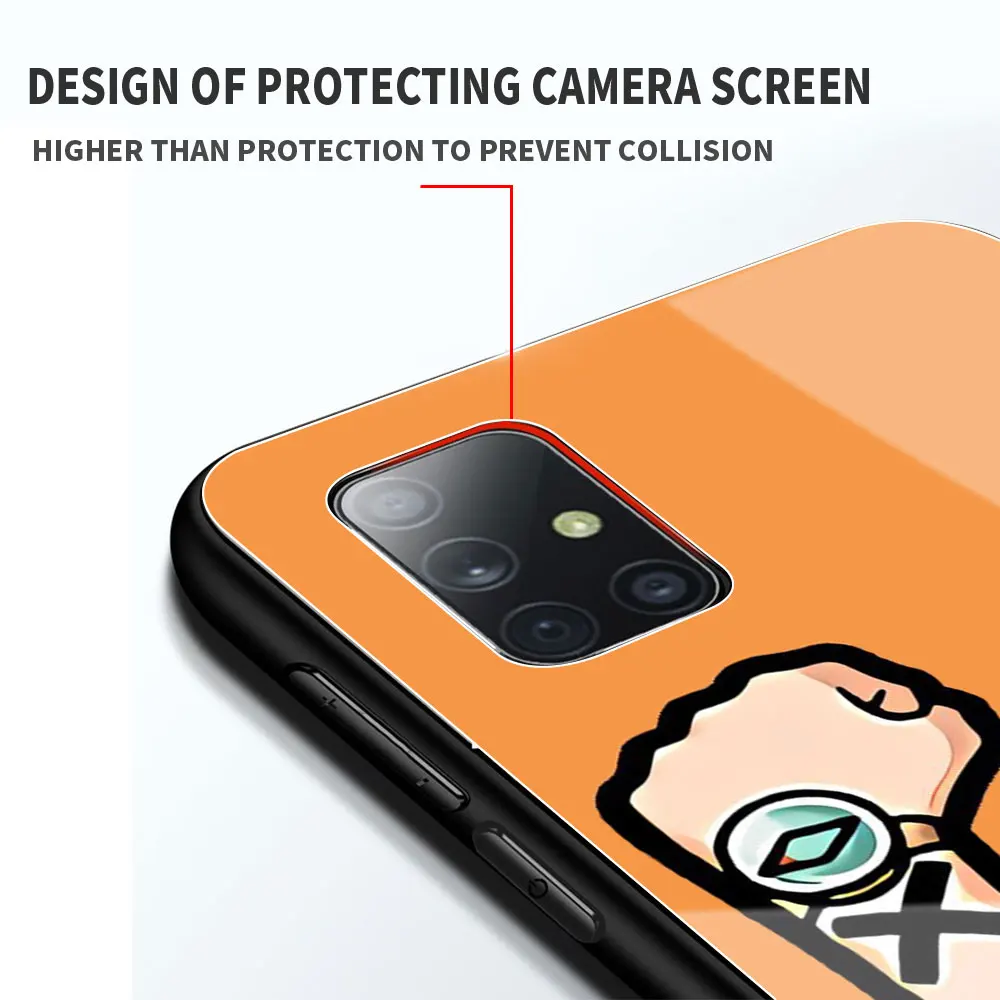 One Piece Cute Anime Phone Case for Samsung Galaxy A51 A71 A50 A70 A21s A31 A10 A41 A20e A30 A11 A40 Tempered Glass Cover
One Piece Cute Anime Phone Case for Samsung Galaxy A51 A71 A50 A70 A21s A31 A10 A41 A20e A30 A11 A40 Tempered Glass Cover