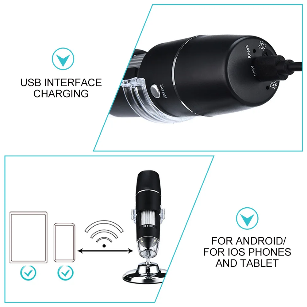 Professional Magnification Endoscope 8 LED Lights WIFI PC 0X To 1000X Mini Laboratory Electronic Wireless Digital Microscope
Professional Magnification Endoscope 8 LED Lights WIFI PC 0X To 1000X Mini Laboratory Electronic Wireless Digital Microscope