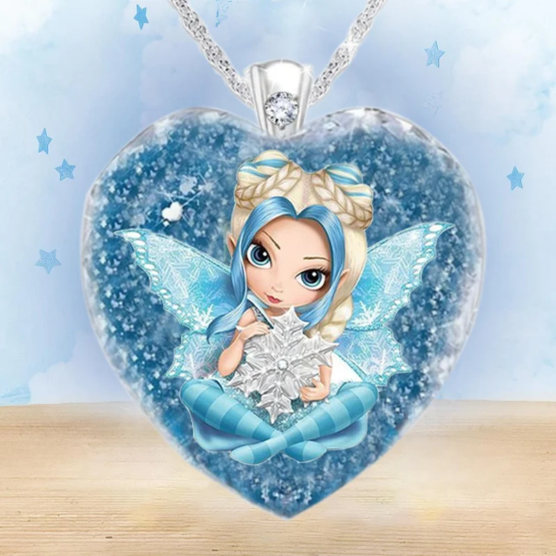 Fashion Creative Heart Shaped Crystal Necklace Cute Little Fairy Necklace Angel Necklace Party Wedding Necklace Anniversary Gifs
Fashion Creative Heart Shaped Crystal Necklace Cute Little Fairy Necklace Angel Necklace Party Wedding Necklace Anniversary Gifs