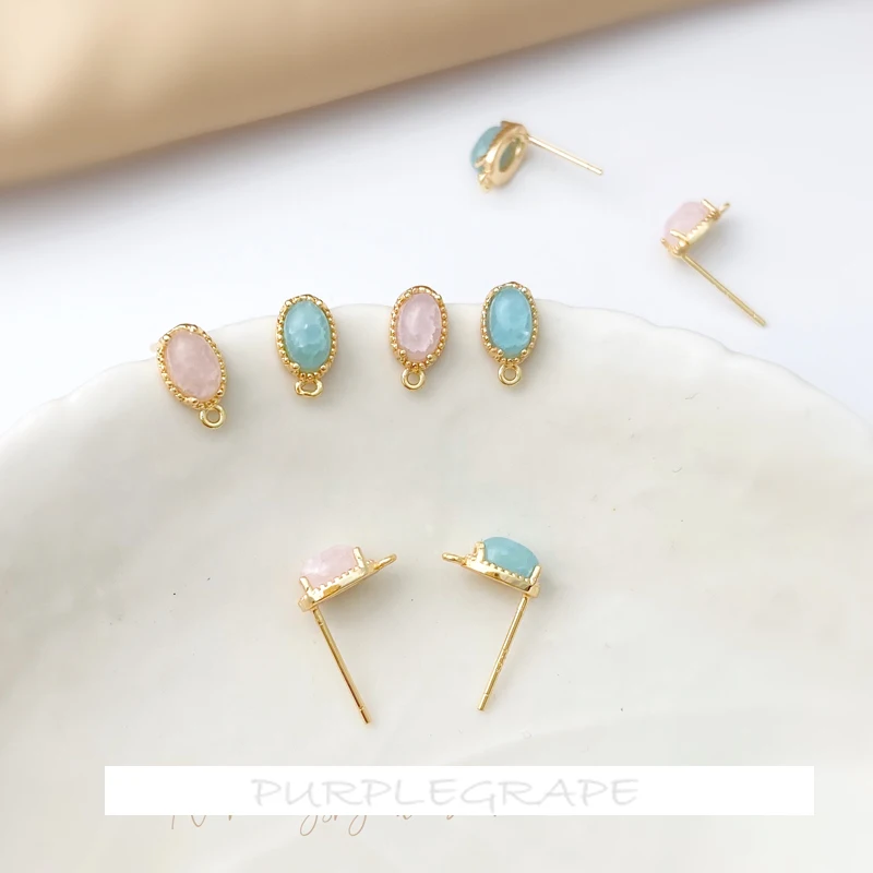 S925 silver needle 18K gold-covered exquisite small oval earrings homemade small fresh earring material earrings hypoallergenic
S925 silver needle 18K gold-covered exquisite small oval earrings homemade small fresh earring material earrings hypoallergenic