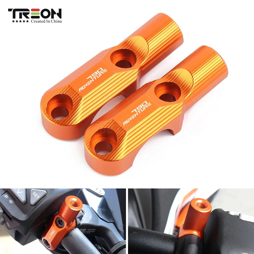 TREON Motorcycle Handlebar CNC Master Cylinder Mirror Adapter 790 Adv Accessories For KTM 790 Adventure R/S 2019 2020
TREON Motorcycle Handlebar CNC Master Cylinder Mirror Adapter 790 Adv Accessories For KTM 790 Adventure R/S 2019 2020