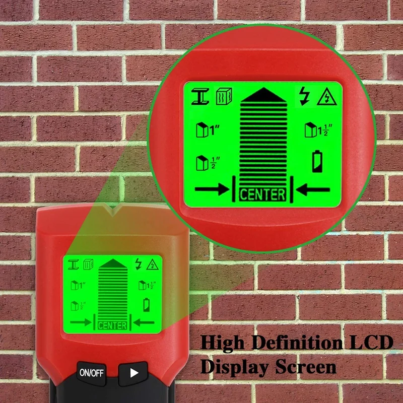 5 in 1 Multi Function Electronic Stud Sensor Finders Wall Detector Center Finding with LCD Display for Studs Detection
5 in 1 Multi Function Electronic Stud Sensor Finders Wall Detector Center Finding with LCD Display for Studs Detection