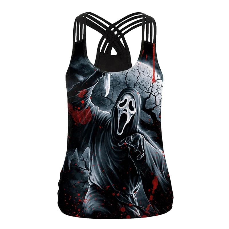 New horror thriller vest Cosplay death Halloween costume women sling costume horror animation cartoon performance clothing
New horror thriller vest Cosplay death Halloween costume women sling costume horror animation cartoon performance clothing