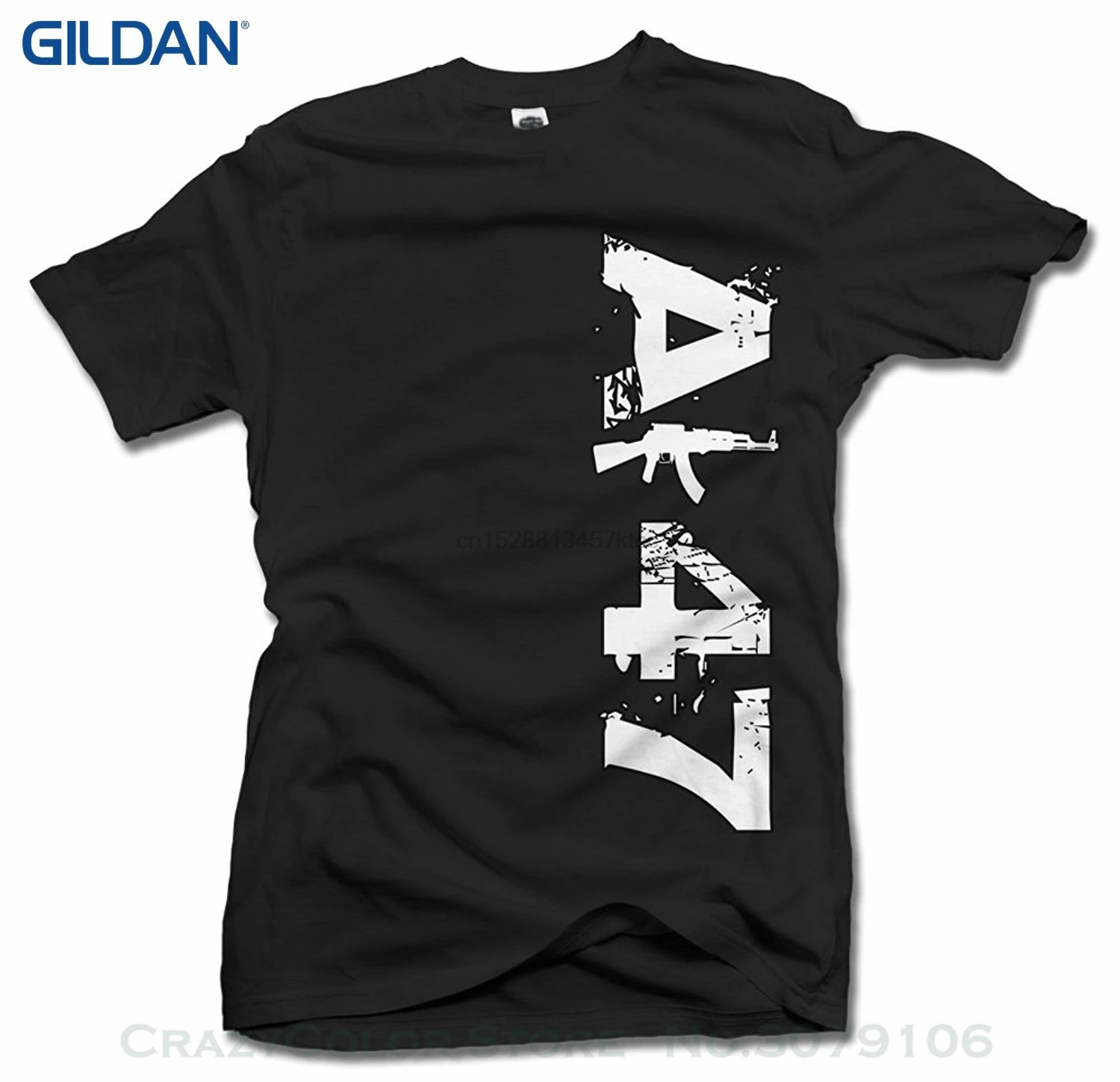 100% Cotton Letter Printed T-shirts Ak-47 Vertical Fashion Gun T-shirt M Black Men Tee (6.1oz)
100% Cotton Letter Printed T-shirts Ak-47 Vertical Fashion Gun T-shirt M Black Men Tee (6.1oz)