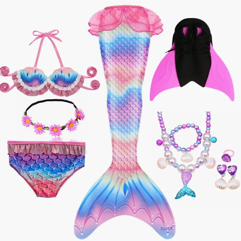 Детский костюм Русалочки, купальный костюм для косплея на Хэллоуин, для девочек, комплект бикини
Детский костюм Русалочки, купальный костюм для косплея на Хэллоуин, для девочек, комплект бикини