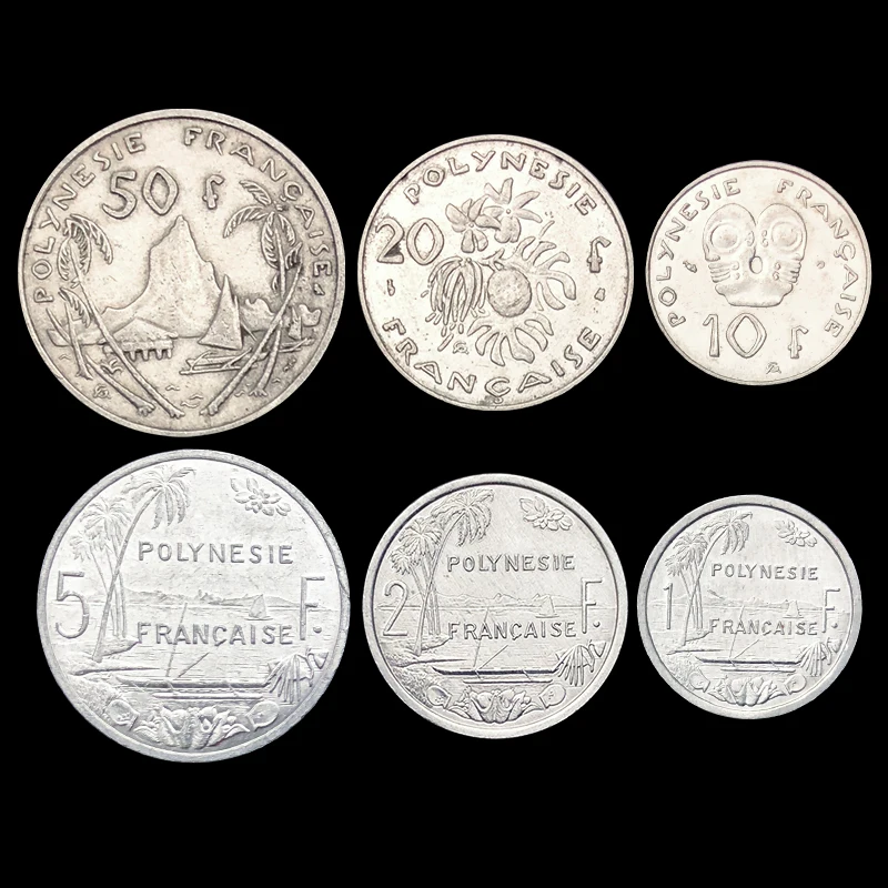 French Polynesia 6 Coins Large Set Real Original Coins Collectibles Authentic Unc
French Polynesia 6 Coins Large Set Real Original Coins Collectibles Authentic Unc