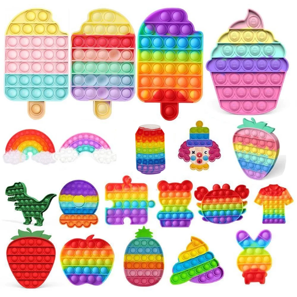 Push Bubble Fidget Anti-stress Toys Adult Kids Fidget Sensory Toy Autism Special Needs Stress Reliever Rainbow Board Games
Push Bubble Fidget Anti-stress Toys Adult Kids Fidget Sensory Toy Autism Special Needs Stress Reliever Rainbow Board Games