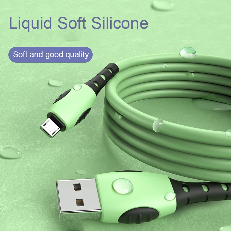 3A Micro USB Cable For Xiaomi Redmi Note 5 Fast Charging Data Cord For Samsung Android Quick Charger Wire Liquid Soft Silicone
3A Micro USB Cable For Xiaomi Redmi Note 5 Fast Charging Data Cord For Samsung Android Quick Charger Wire Liquid Soft Silicone