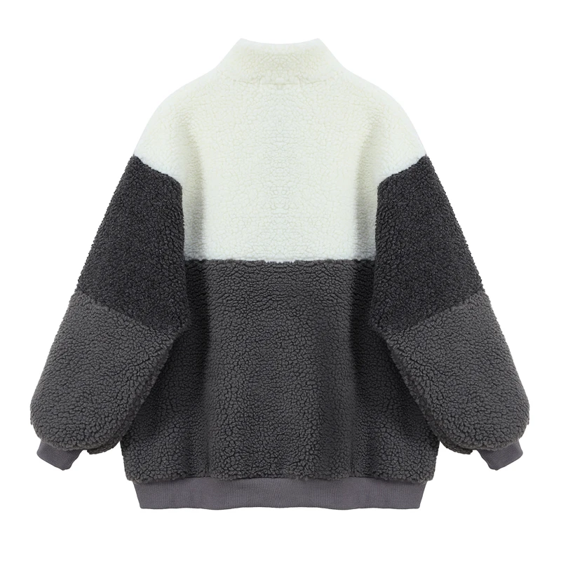 Autumn/winter Lamb Sweater Hoodie Teddy Wool Jacket Patchwork Casual Loose Pocket Korean Version Boyfriend Wind Street Warm Tops
Autumn/winter Lamb Sweater Hoodie Teddy Wool Jacket Patchwork Casual Loose Pocket Korean Version Boyfriend Wind Street Warm Tops