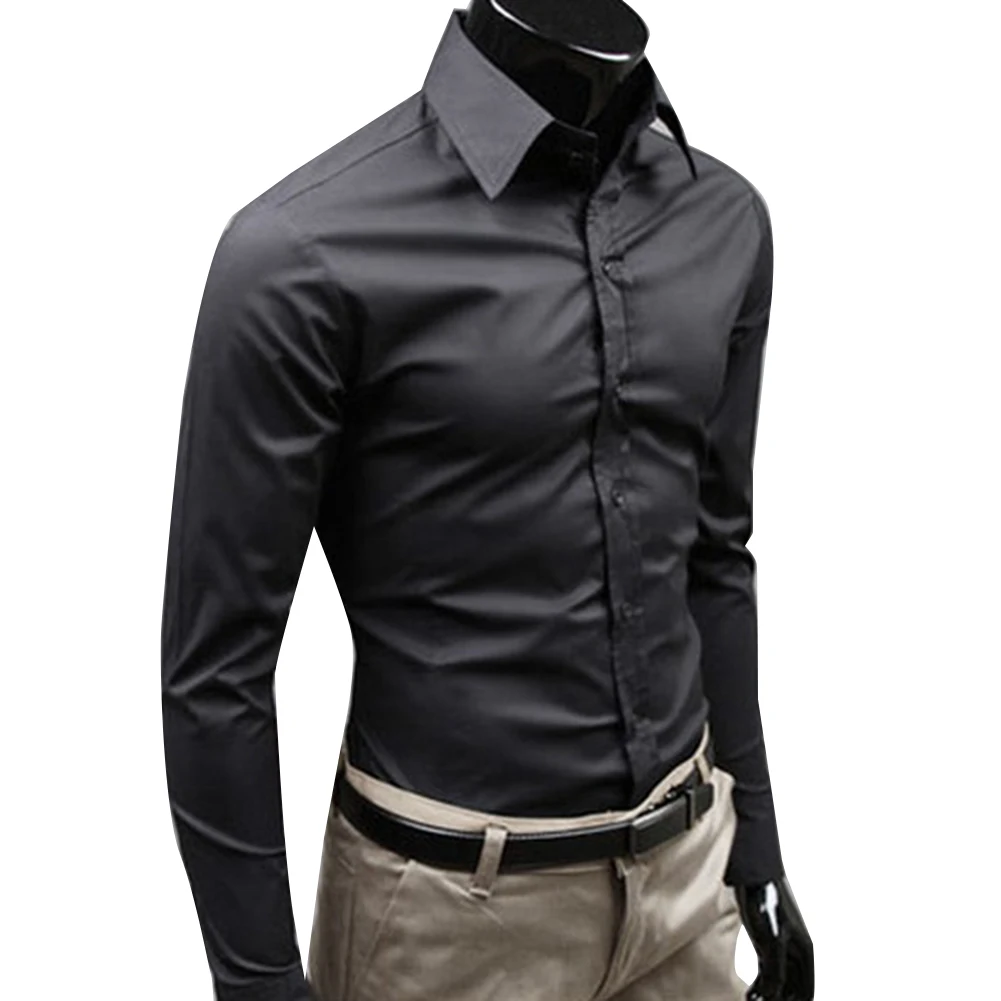 Men Autumn Long Sleeve Casual Elegant Work Shirt Business Men Solid Color Long Sleeve Buttons Down Slim Cotton Plus Size Shirt
Men Autumn Long Sleeve Casual Elegant Work Shirt Business Men Solid Color Long Sleeve Buttons Down Slim Cotton Plus Size Shirt
