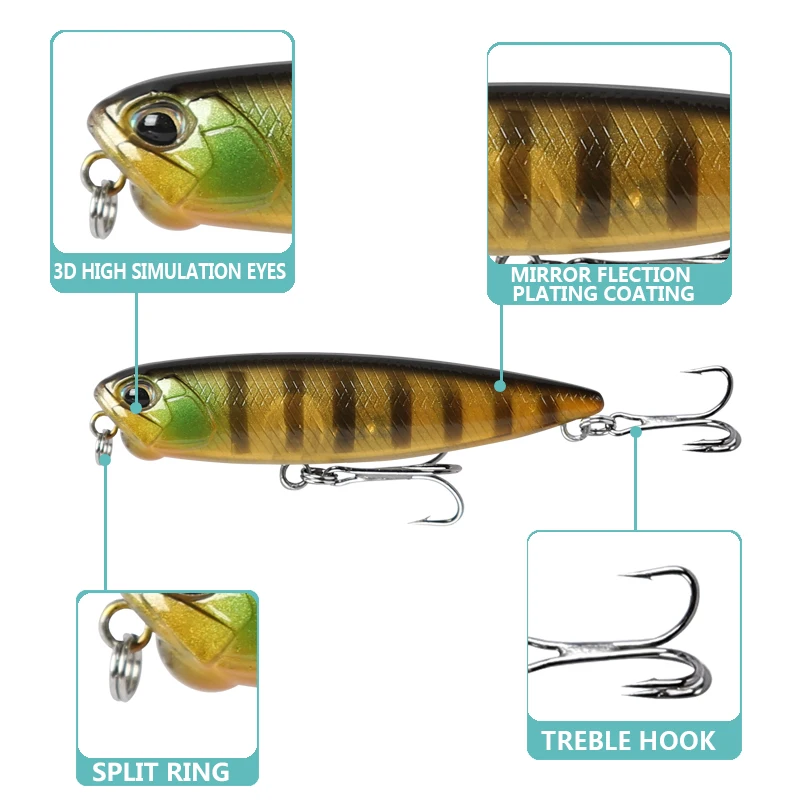 AI-SHOUYU New Realis Pencil Fishing Lures 65mm 5.5g Artificial Hard Bait Z-Shaped Floating Stickbait Bass Trout Fishing Tackle
AI-SHOUYU New Realis Pencil Fishing Lures 65mm 5.5g Artificial Hard Bait Z-Shaped Floating Stickbait Bass Trout Fishing Tackle