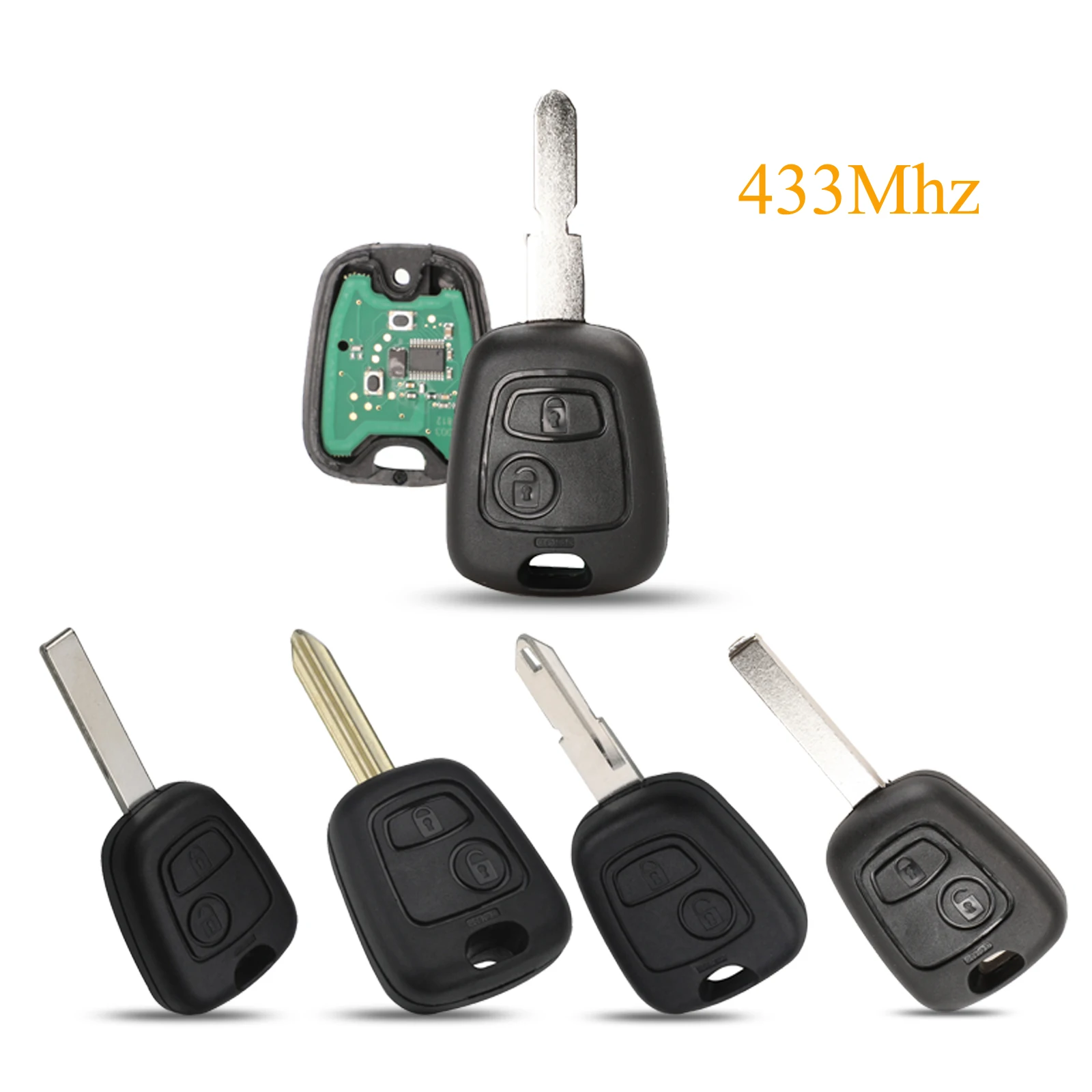 jingyuqin 2 Buttons Smart Remote Car Key Fob 433Mhz ID46 Pcf7961 Chip For Peugeot 206 207 For Citroen C2 C3
jingyuqin 2 Buttons Smart Remote Car Key Fob 433Mhz ID46 Pcf7961 Chip For Peugeot 206 207 For Citroen C2 C3