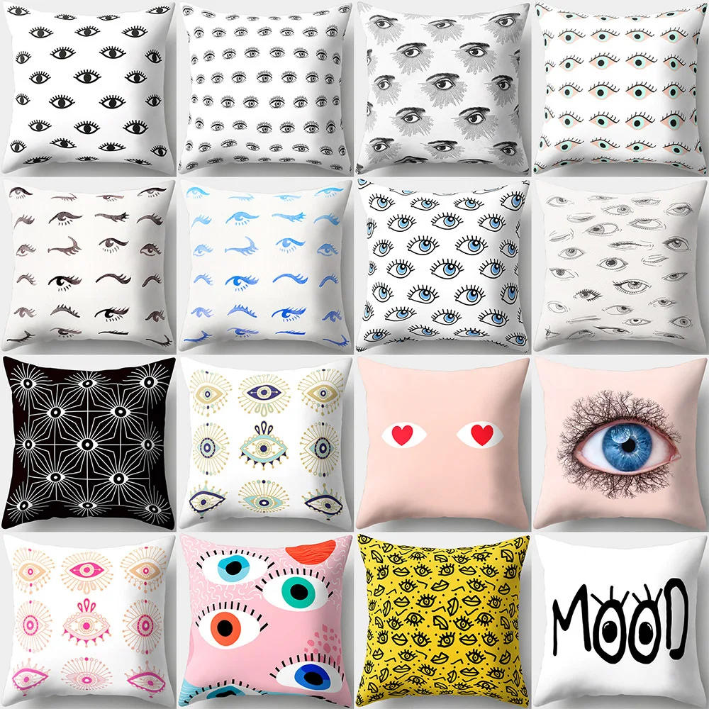 cushion cover 45*45 cartoon eyes Printed sofa cushions office Pillow cases Polyester home decor pillow covers kd-0116
cushion cover 45*45 cartoon eyes Printed sofa cushions office Pillow cases Polyester home decor pillow covers kd-0116